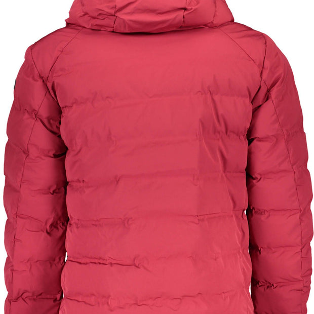 Red Polyamide Men Jacket