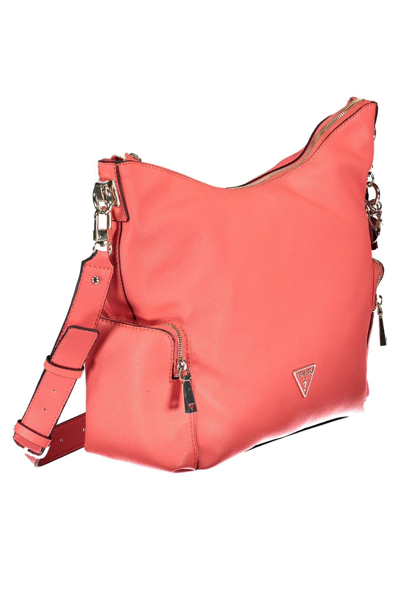 Pink Polyethylene Women Handbag