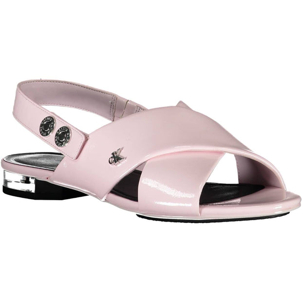 Pink Polyethylene Women Sandal