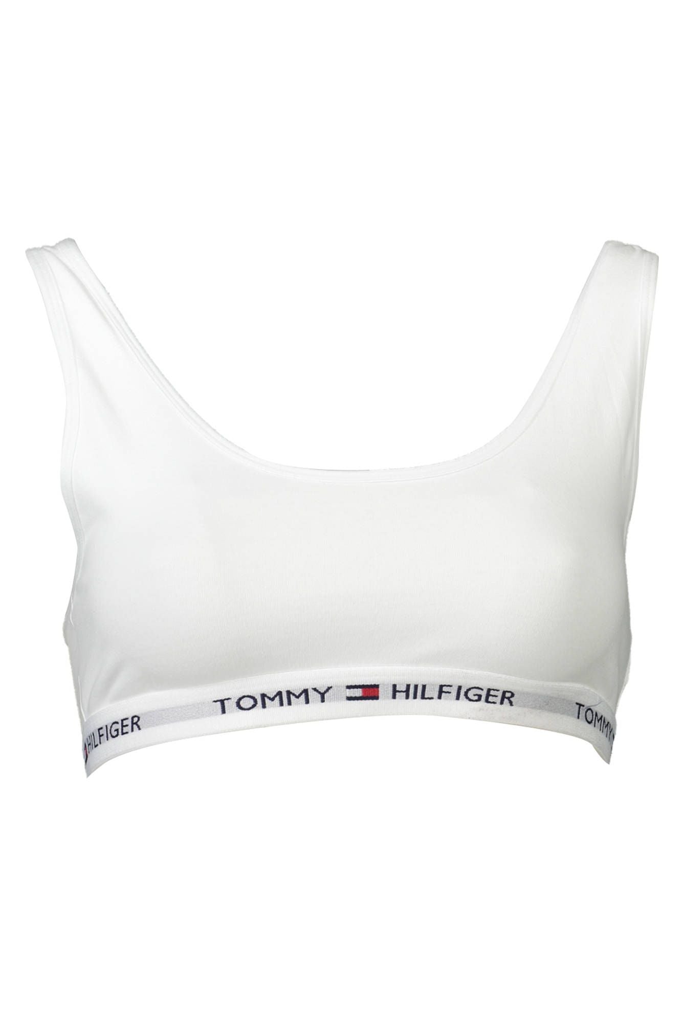 White Cotton Women Sports Bra