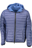 Blue Nylon Men Jacket