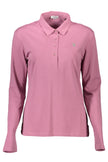 Pink Cotton Women Polo Shirt