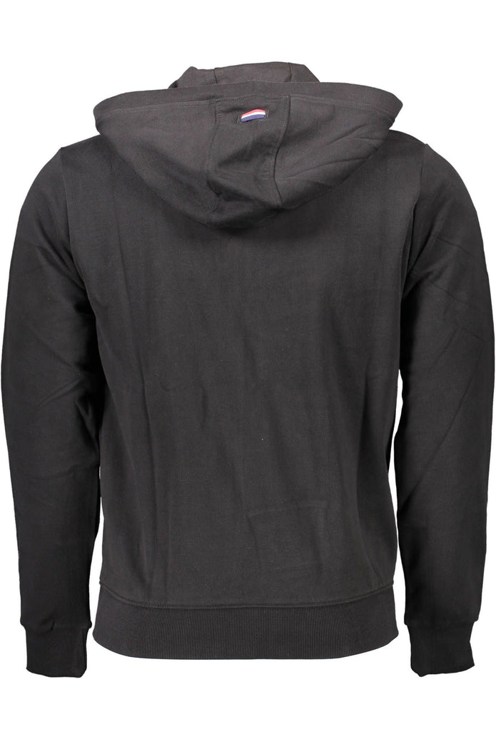 Black Cotton Men Sweater