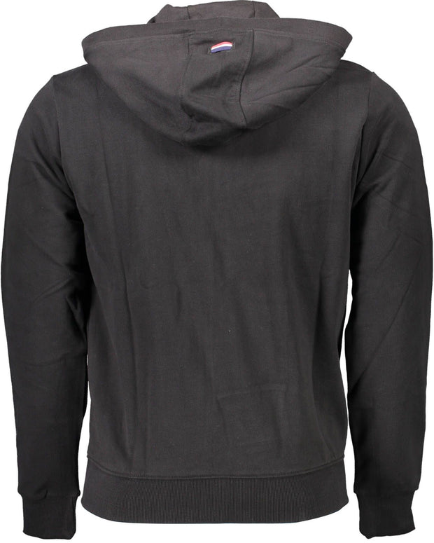 Black Cotton Men Sweater