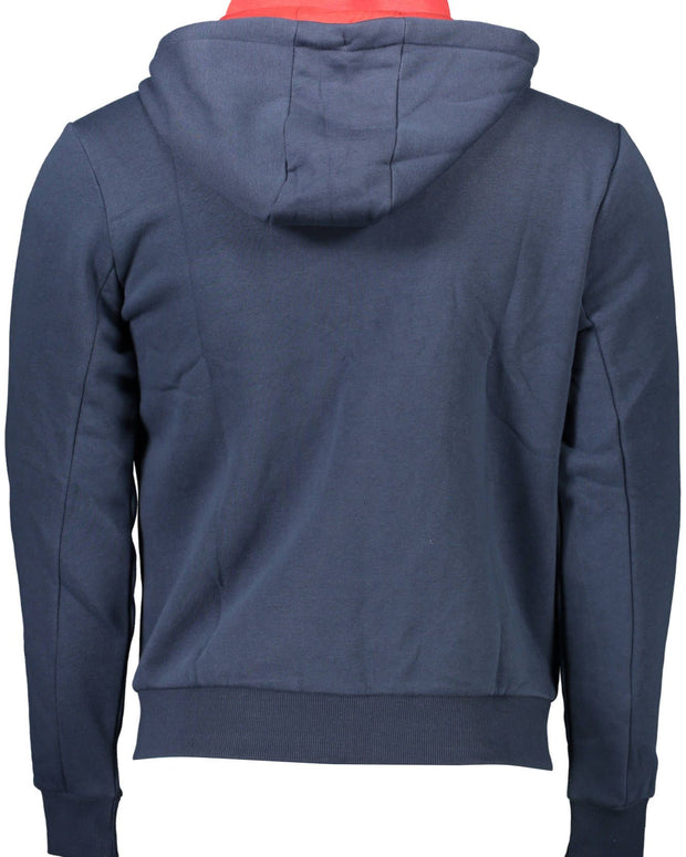 Blue Cotton Men Sweater