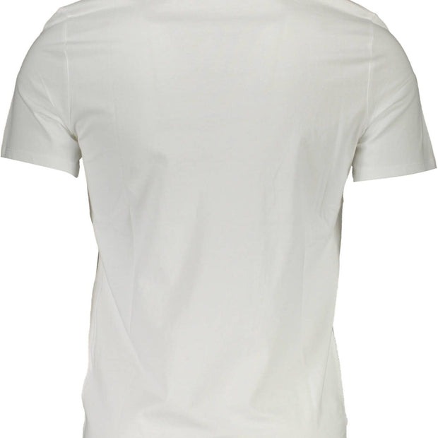 White Cotton Men T-Shirt