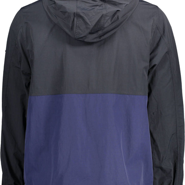 Blue Polyamide Men Jacket