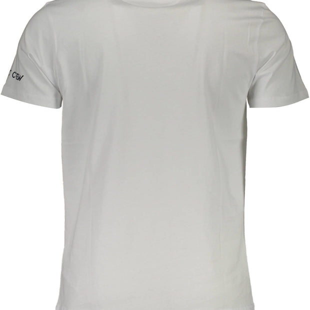 White Cotton Men T-Shirt