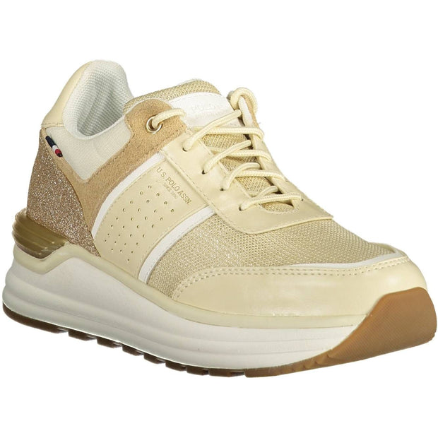 Beige Eco Suede Women Sneaker