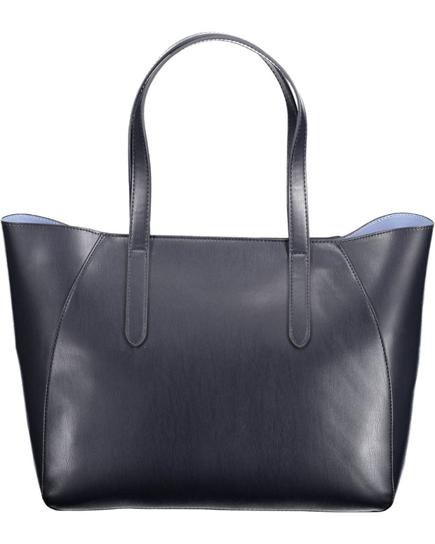 Blue Polyethylene Women Handbag
