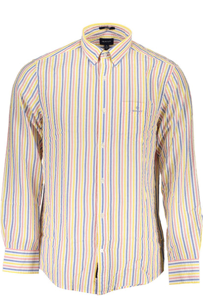 White Cotton Men Shirt