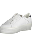 White Polyethylene Women Sneaker