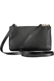 Black Polyester Women Handbag