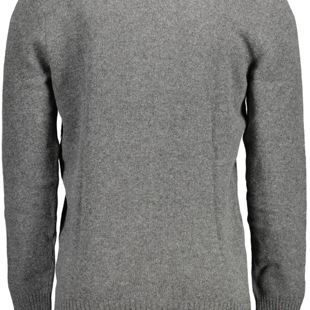 Gray Wool Men Sweater