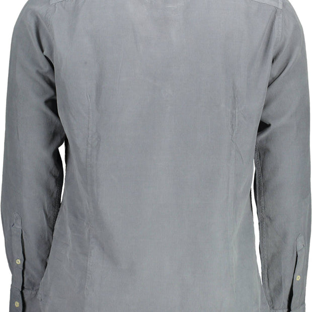 Blue Cotton Men Shirt