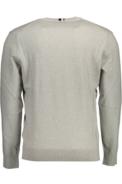 Gray Cotton Men Sweater