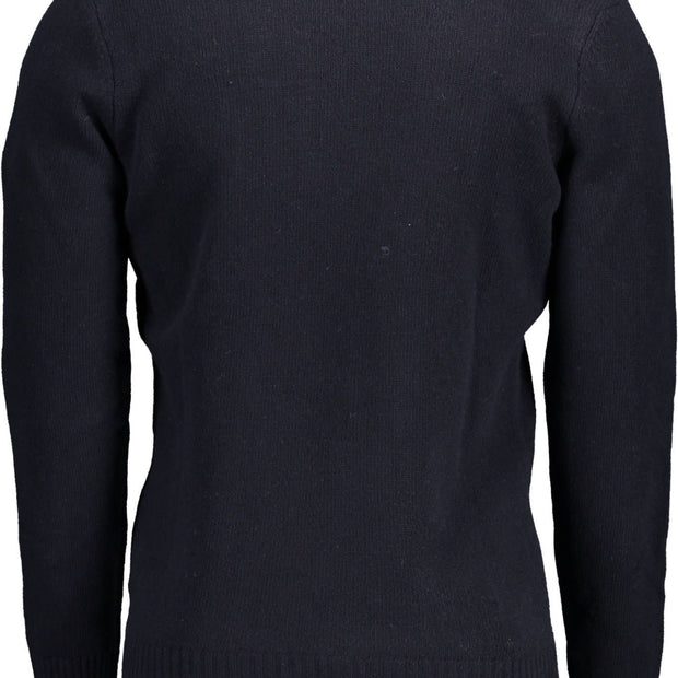 Blue Wool Men Sweater