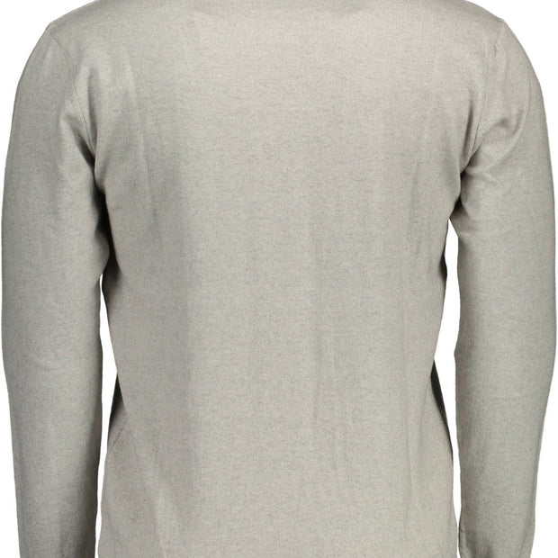 Gray Cotton Men Sweater