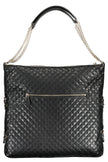 Black Polyethylene Women Handbag