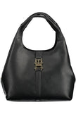 Black Polyethylene Women Handbag