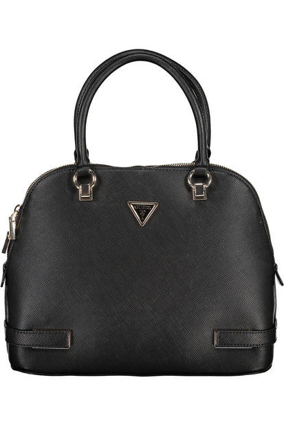 Black Polyethylene Women Handbag