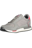 Gray Leather Men Sneaker