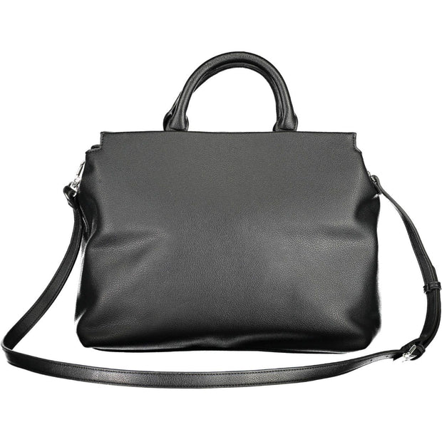 "Black Polyethylene Women Handbag"