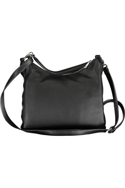 Black Polyethylene Womens Handbag