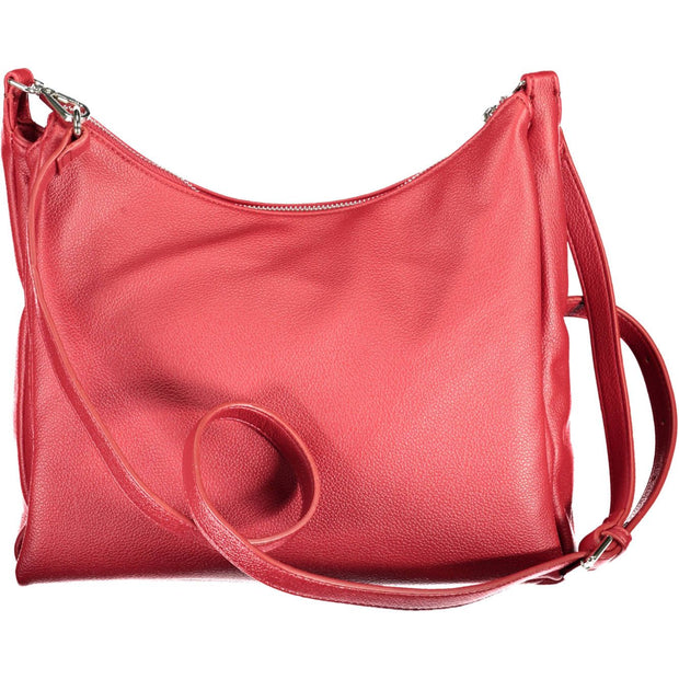 Red Polyethylene Women Handbag