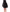 Black Crystal Handmade Above Knee Skirt
