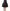 Black Crystal Handmade Above Knee Skirt
