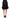 Black Silk Transparent Above Knees Skirt
