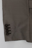 Brown Slim Fit Silk Two Button Blazer