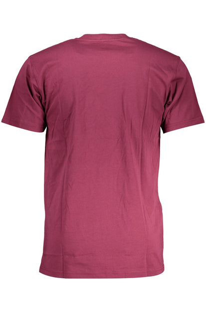 Purple Cotton Men T-Shirt