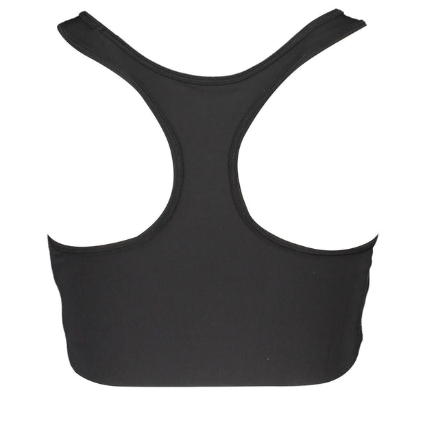 Black Polyester Women Sports Bra