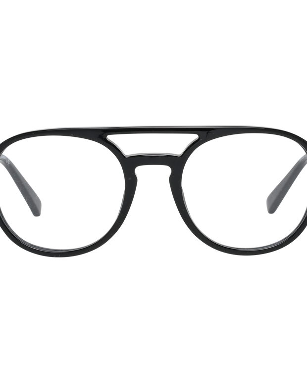 Sleek Black Full-Rim Designer Eyewear