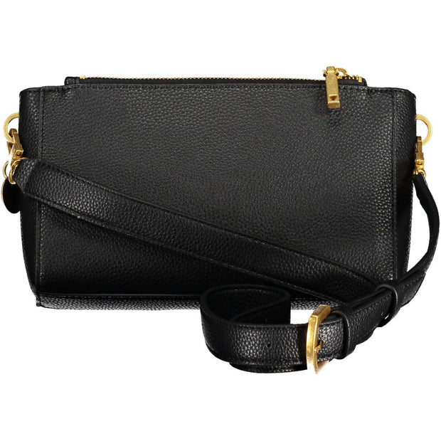 Black Polyethylene Women Handbag