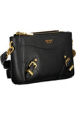 Black Polyethylene Women Handbag