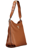 Brown Polyethylene Women Handbag