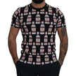 Black Bacio Di Venere Cotton Crew T-shirt