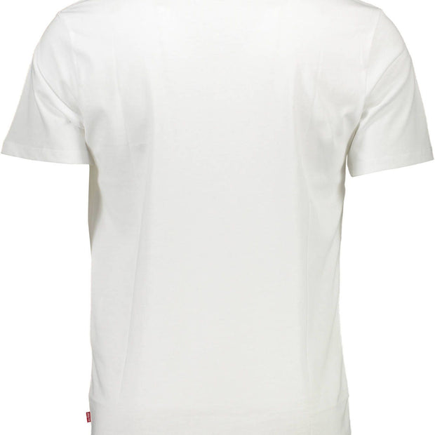 White Cotton Men T-Shirt