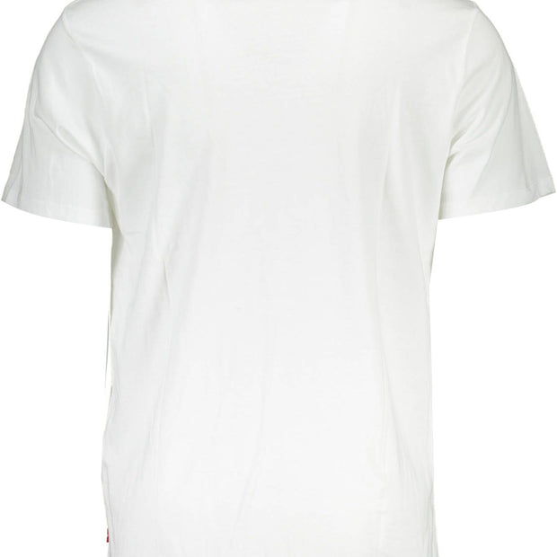 White Cotton Men T-Shirt