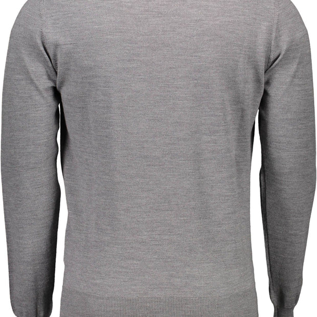 Gray Wool Men Sweater