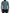 Blue Silk Polo Top Mens V-neck  T-shirt