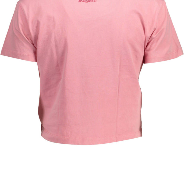 Pink Cotton Women Top