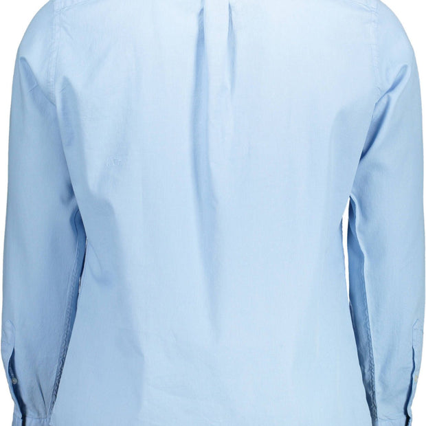 Light Blue Cotton Men Shirt