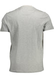 Gray Cotton Men T-Shirt