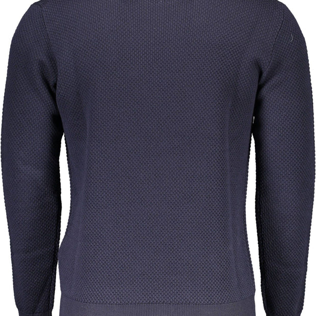 Blue Wool Men Sweater