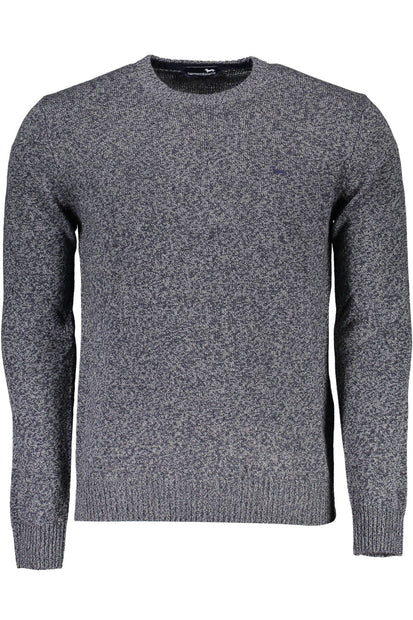 Blue Wool Men Sweater