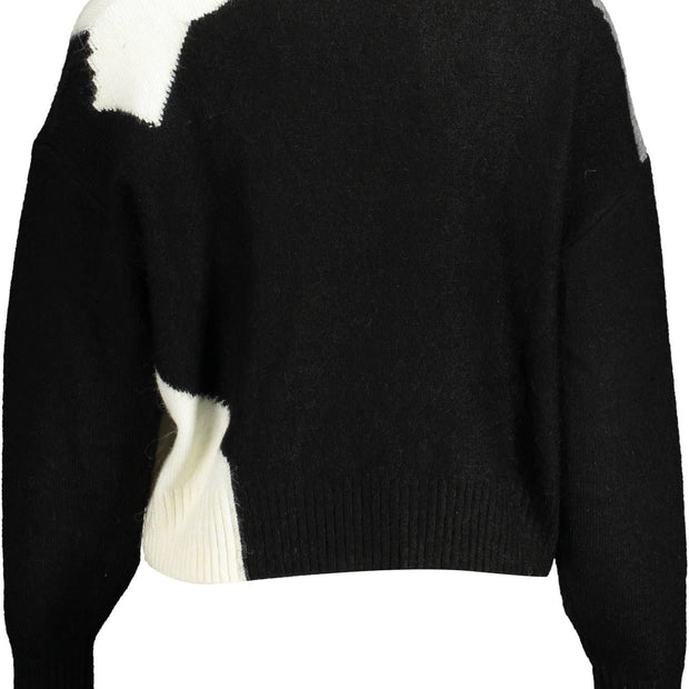 Black Acrylic Women Sweater